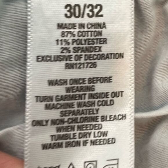 Aeropostale Slim Taper Fit Jeans Blue Light Wash Denim 5-Pocket 30/32 - Picture 6 of 6